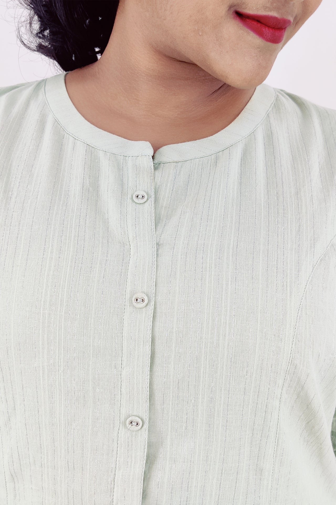 Cotton Stripped A-Line Kurta