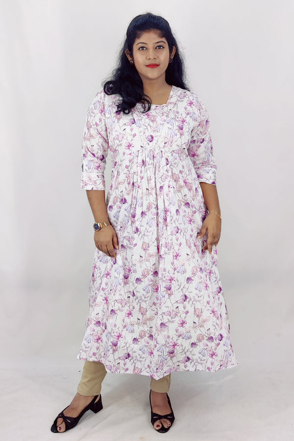 Cotton Aliya Cut A-Line Kurta