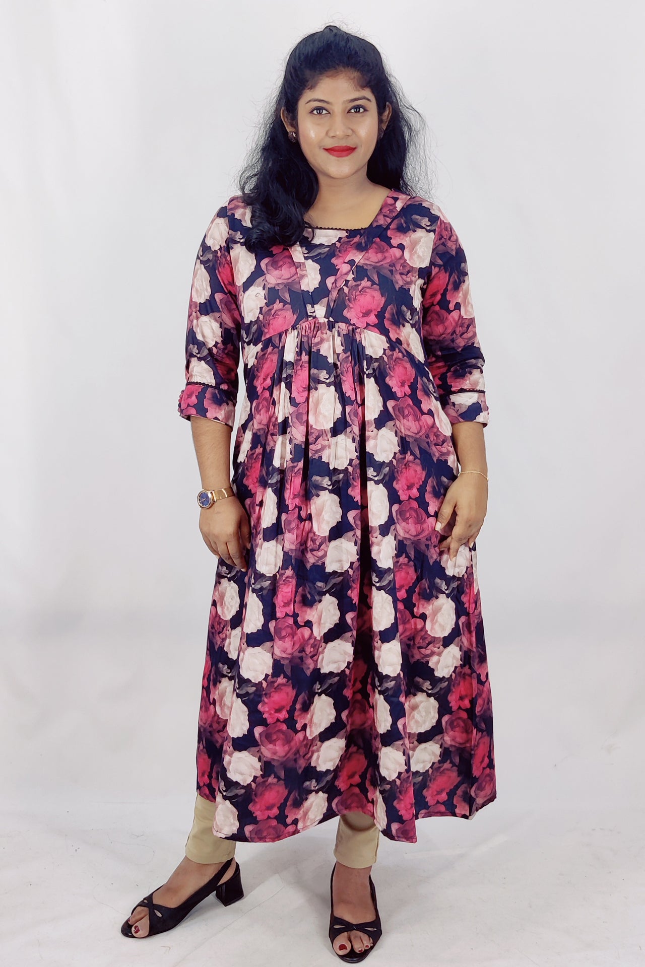 Cotton Aliya Cut A-Line Kurta