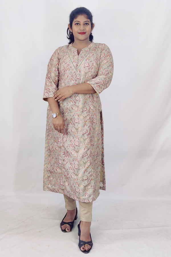 Cotton Hakoba Princes Cut Slitted Kurta