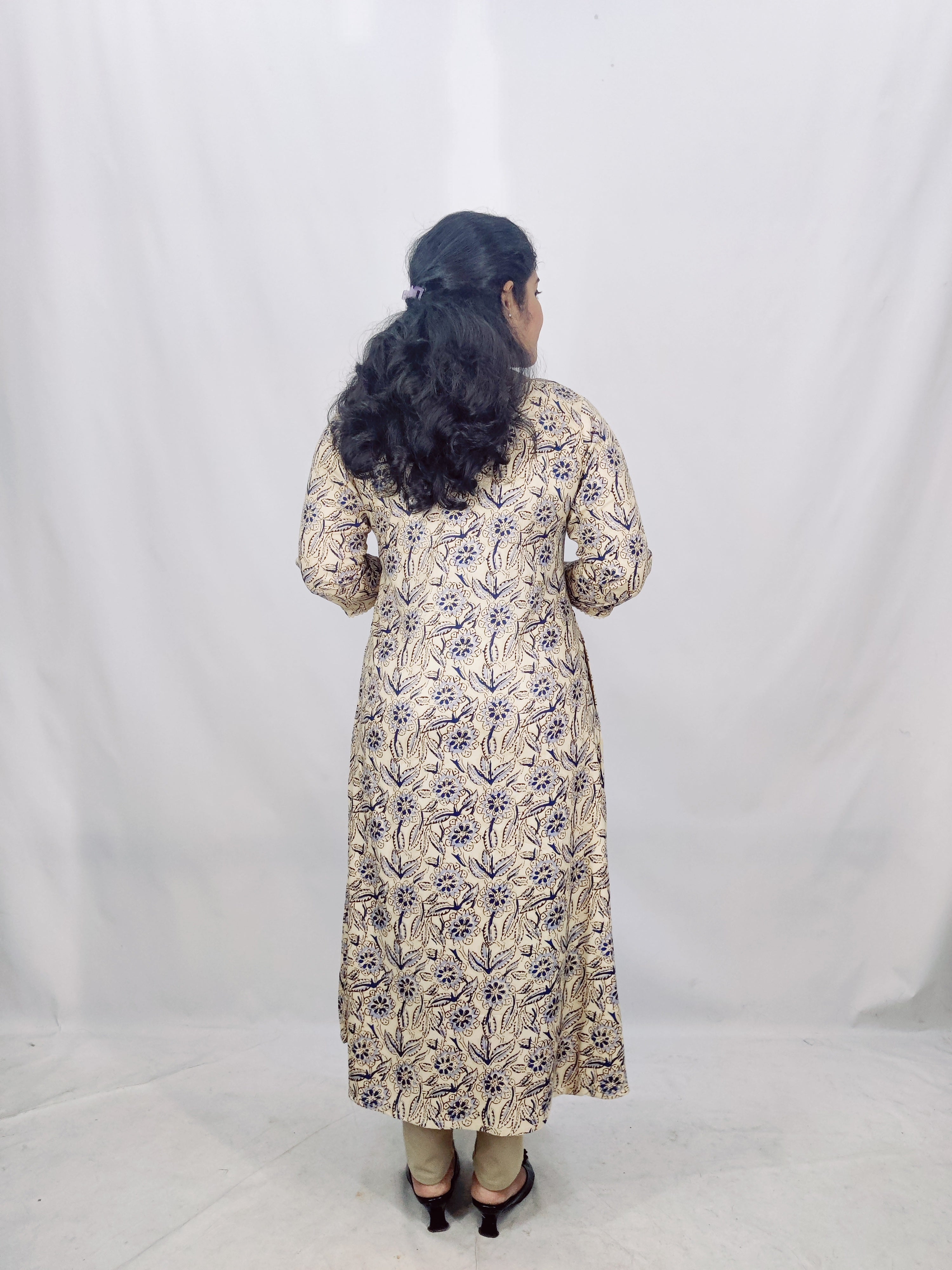 Rayon Printed Feeding A- Line Kurta