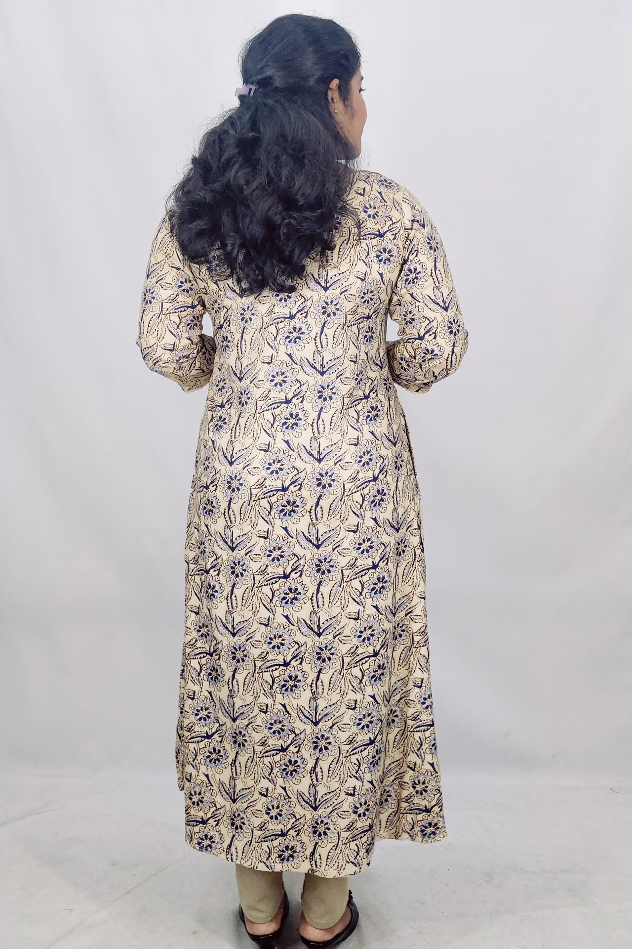 Rayon Printed Feeding A- Line Kurta