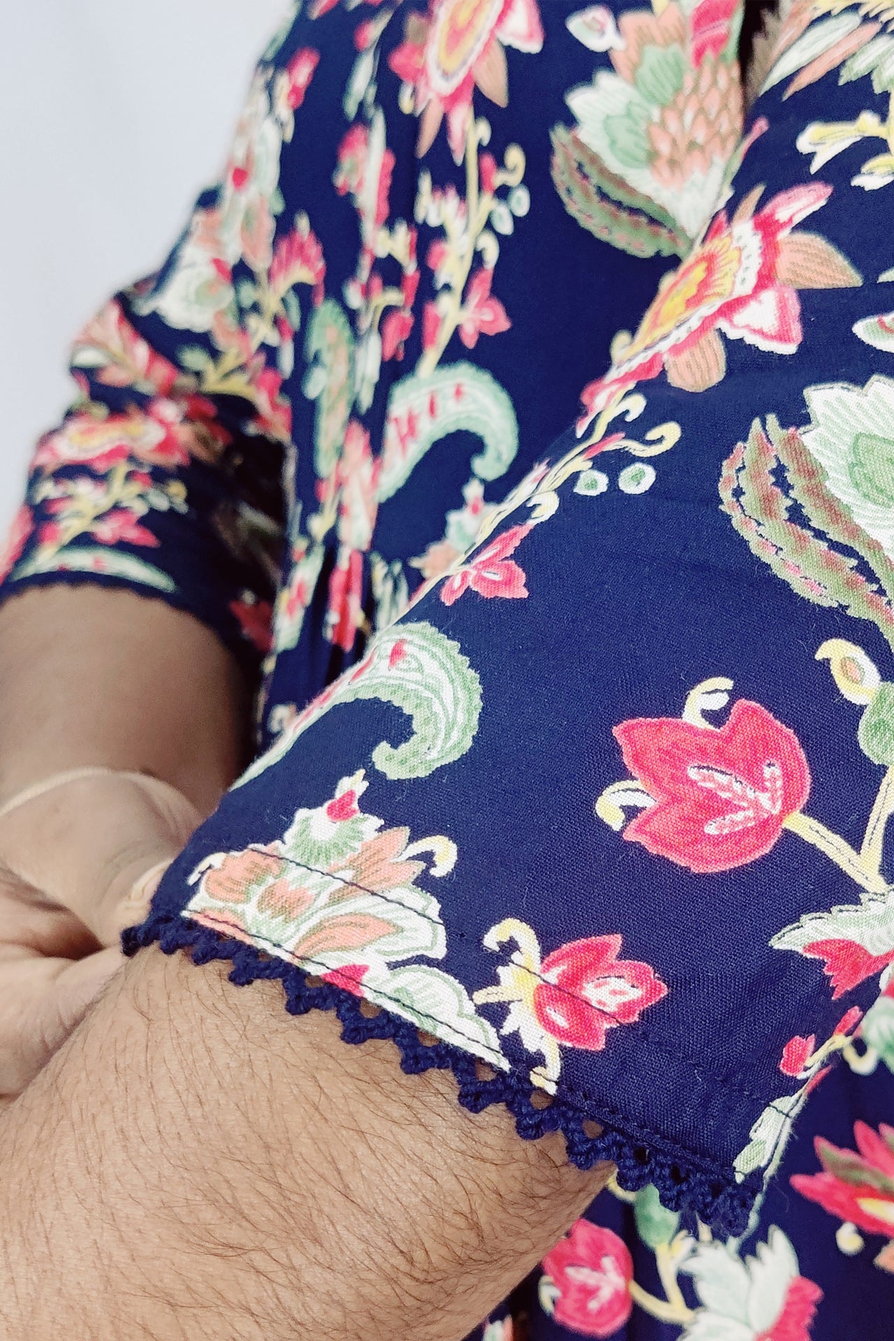 Rayon Printed Feeding A- Line Kurta