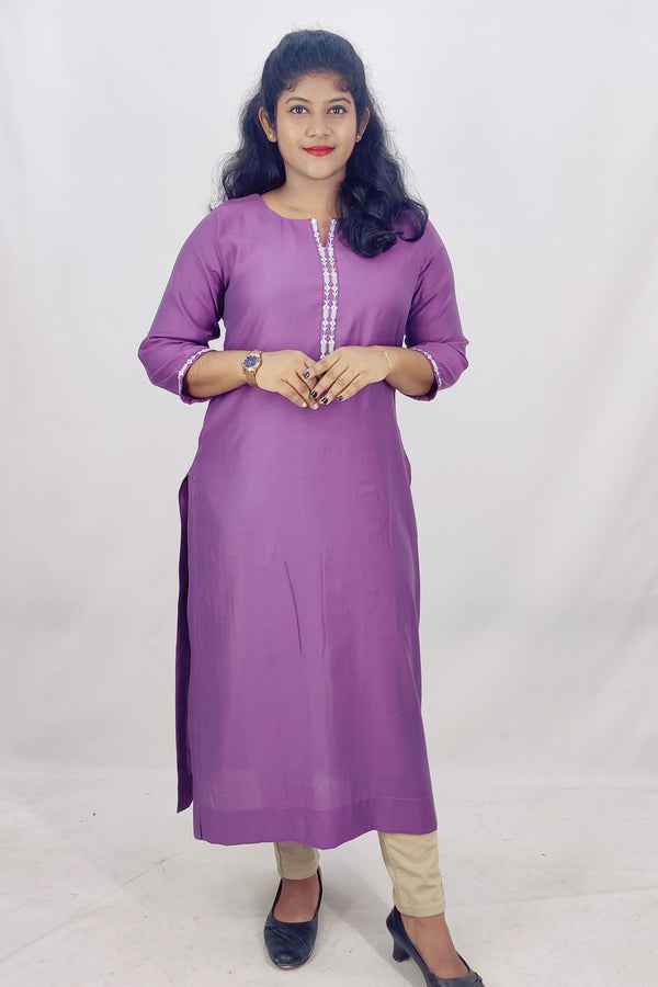 Poly Viscos Slitted Kurta