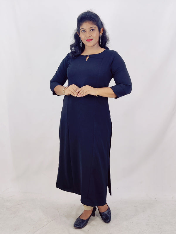 Lycra Cotton Straight Kurta