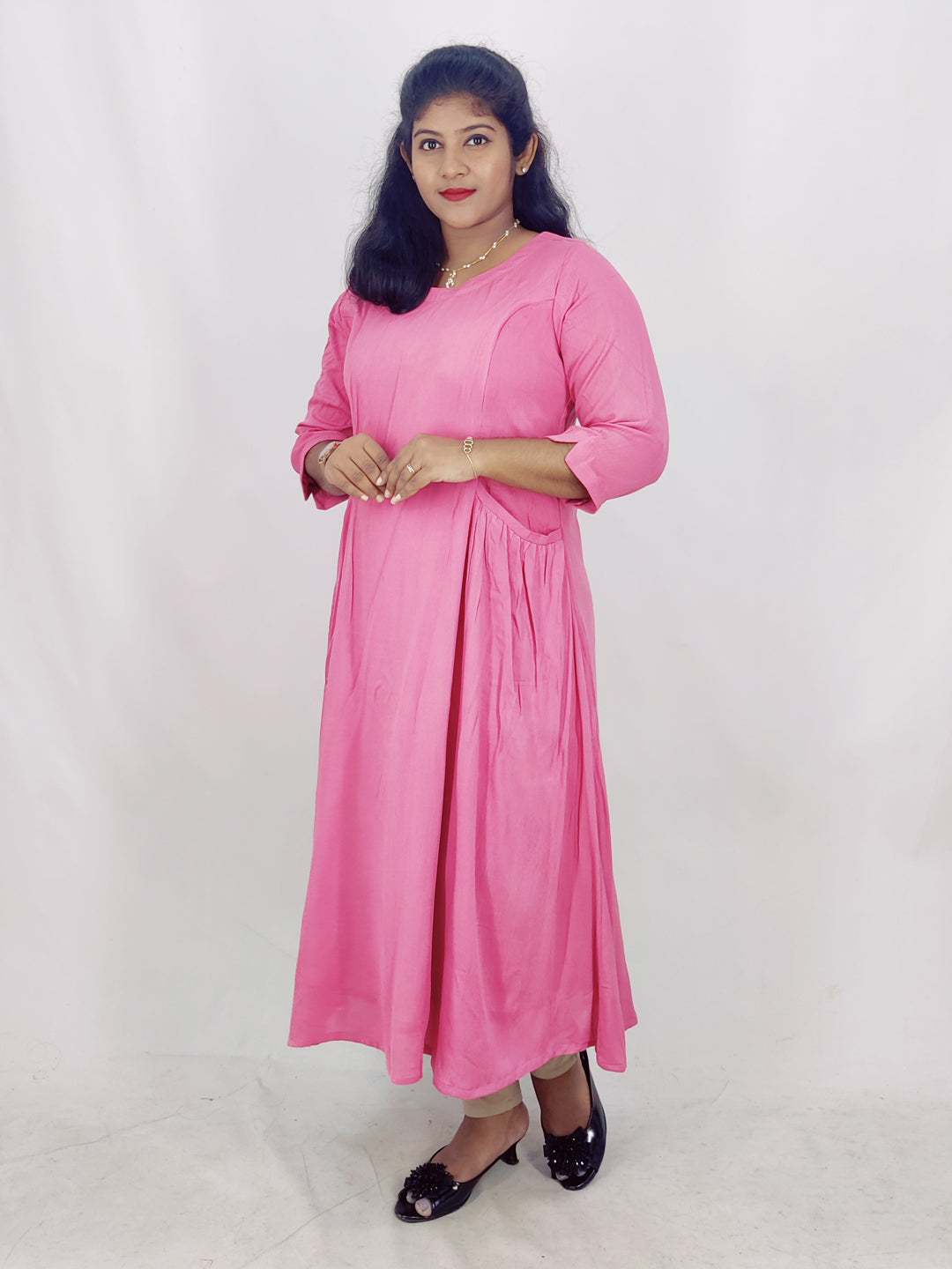 Wrinkle Rayon Feeding A-line Kurta