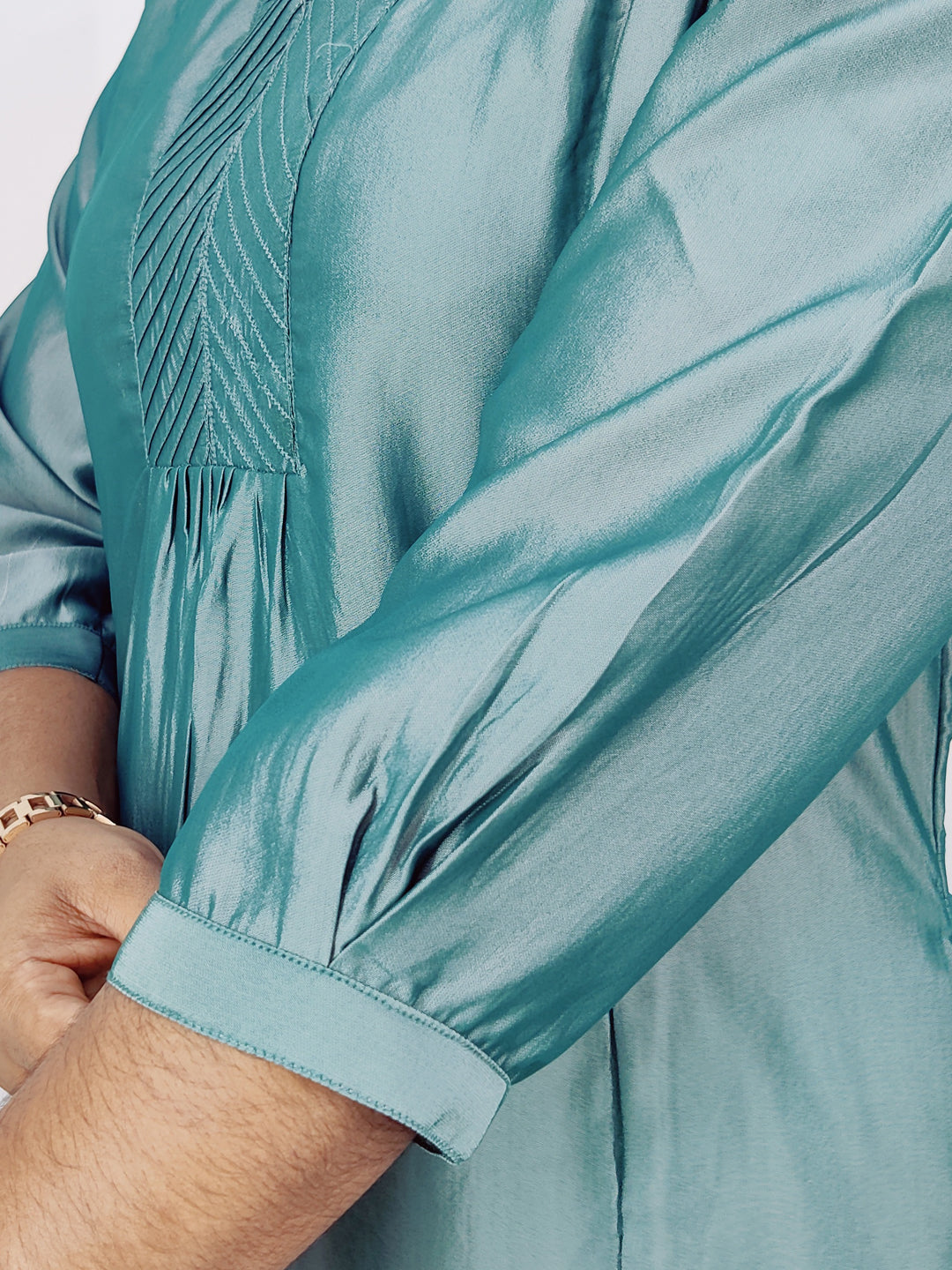 Poly Viscose Solid A-line Kurta