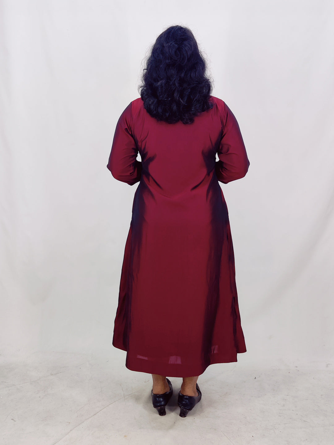 Poly Viscose Solid A-line Kurta