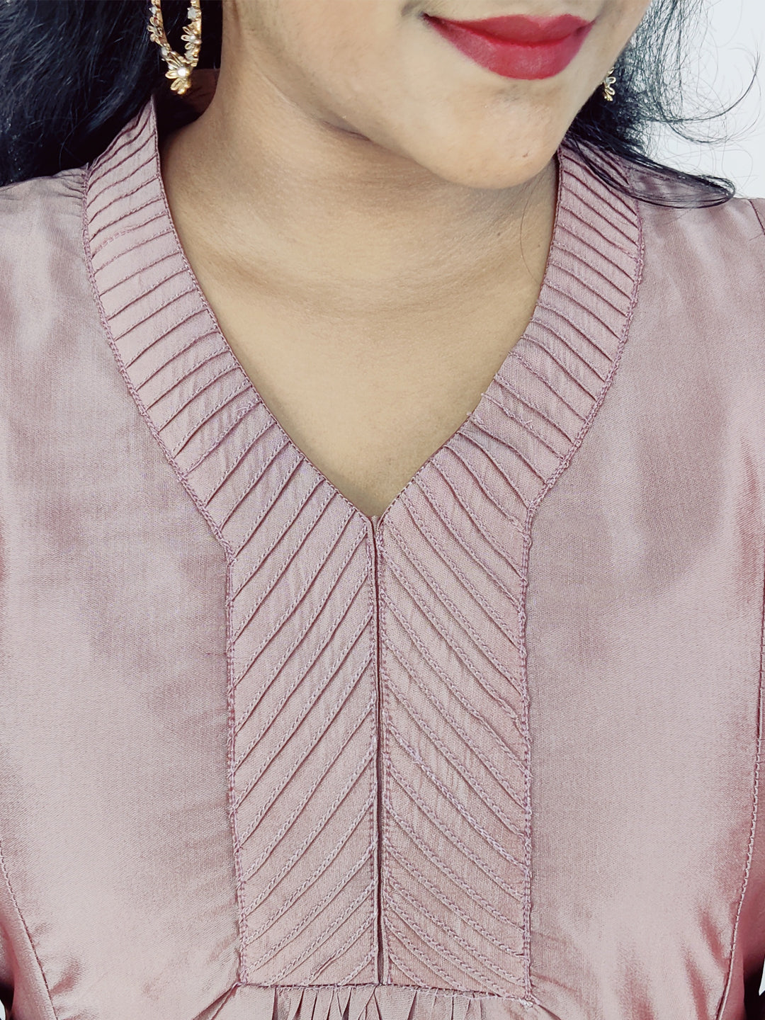 Poly Viscose Solid A-line Kurta