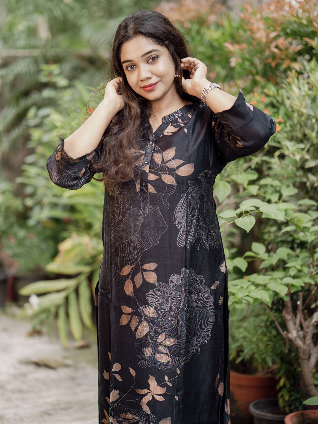 Poly Viscose Printed Kurta