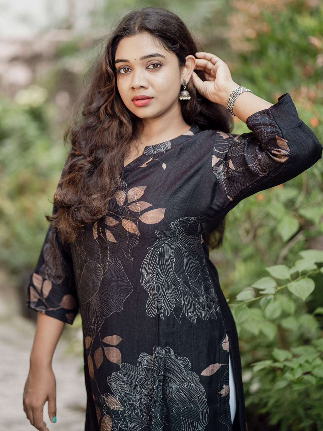 Poly Viscose Printed Kurta