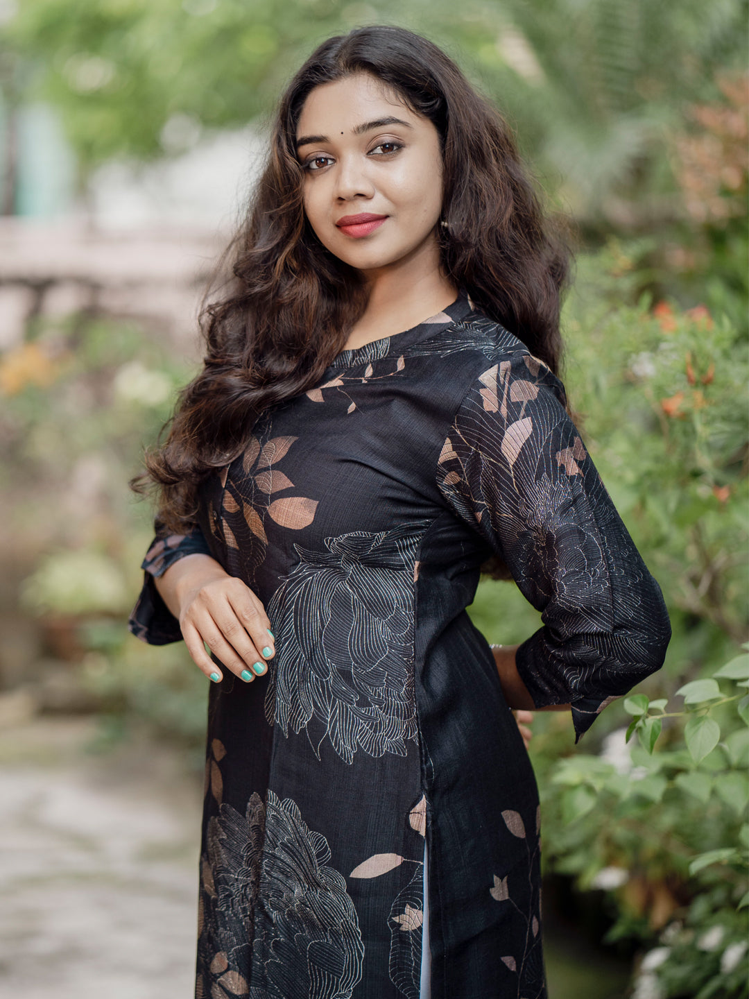 Poly Viscose Printed Kurta
