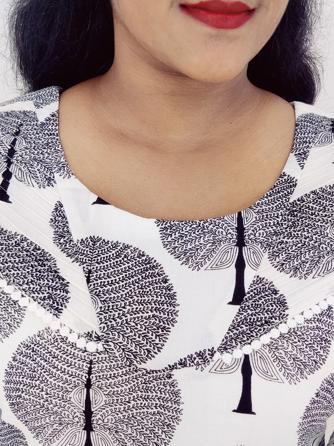 Cotton Printed Straight Kurta