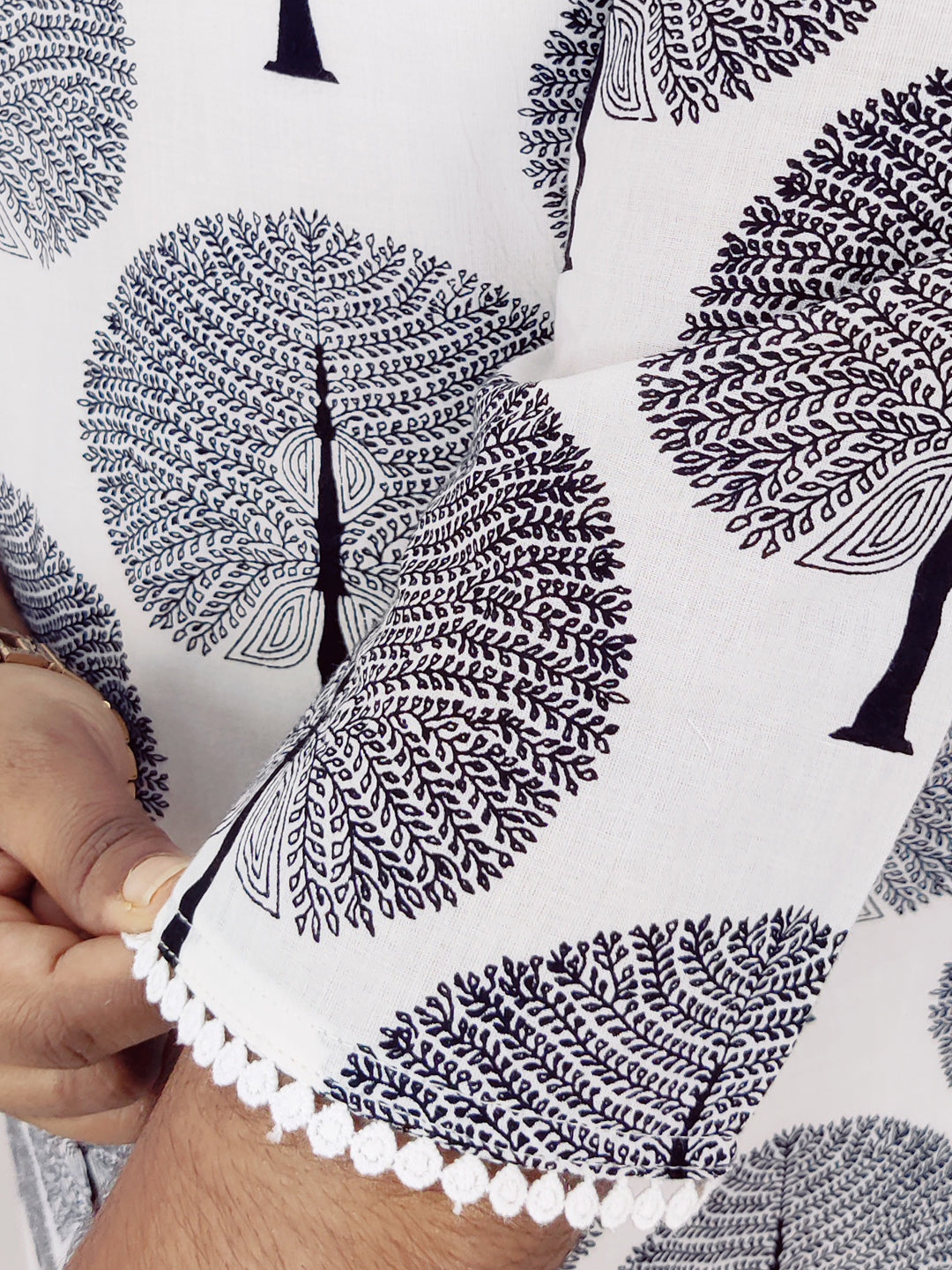 Cotton Printed Straight Kurta