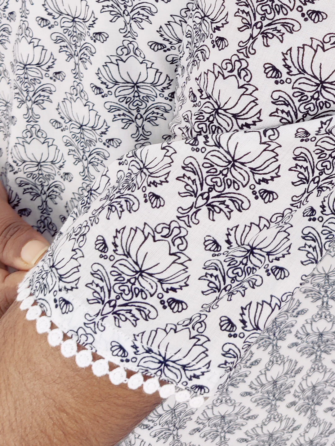 Cotton Printed Straight Kurta