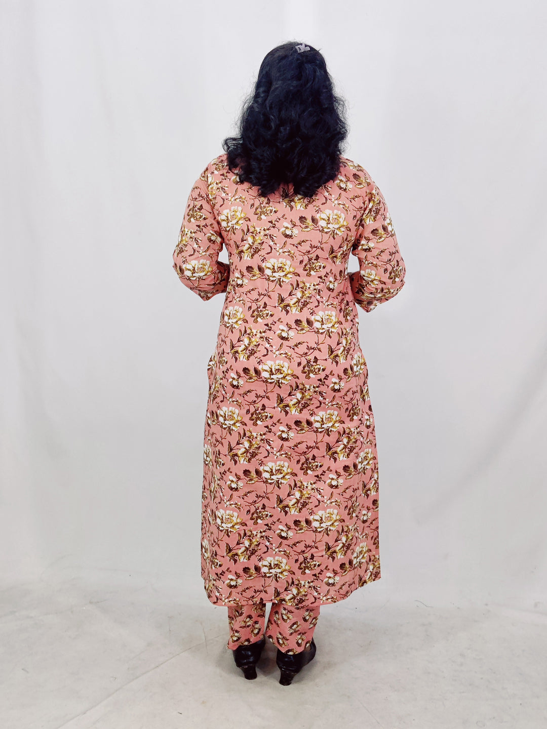 Cotton Floral Printed Straight Kurta set