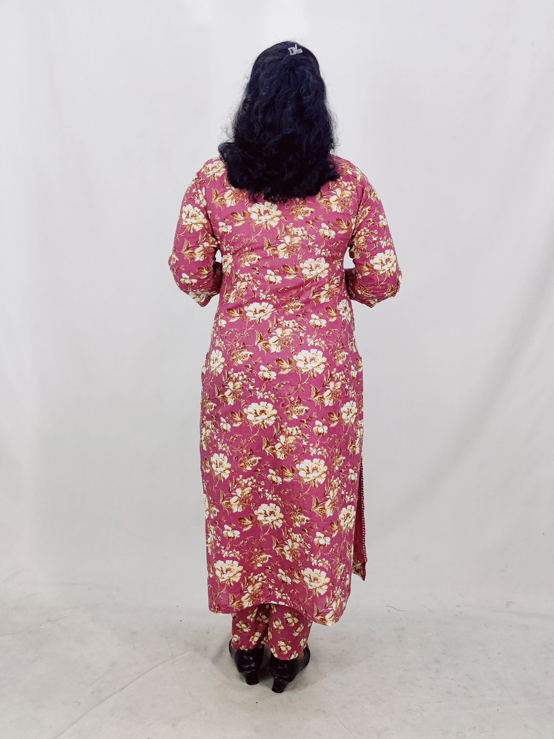 Cotton Floral Printed Straight Kurta set