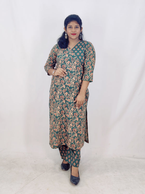 Cotton  Printed Straight Kurta set
