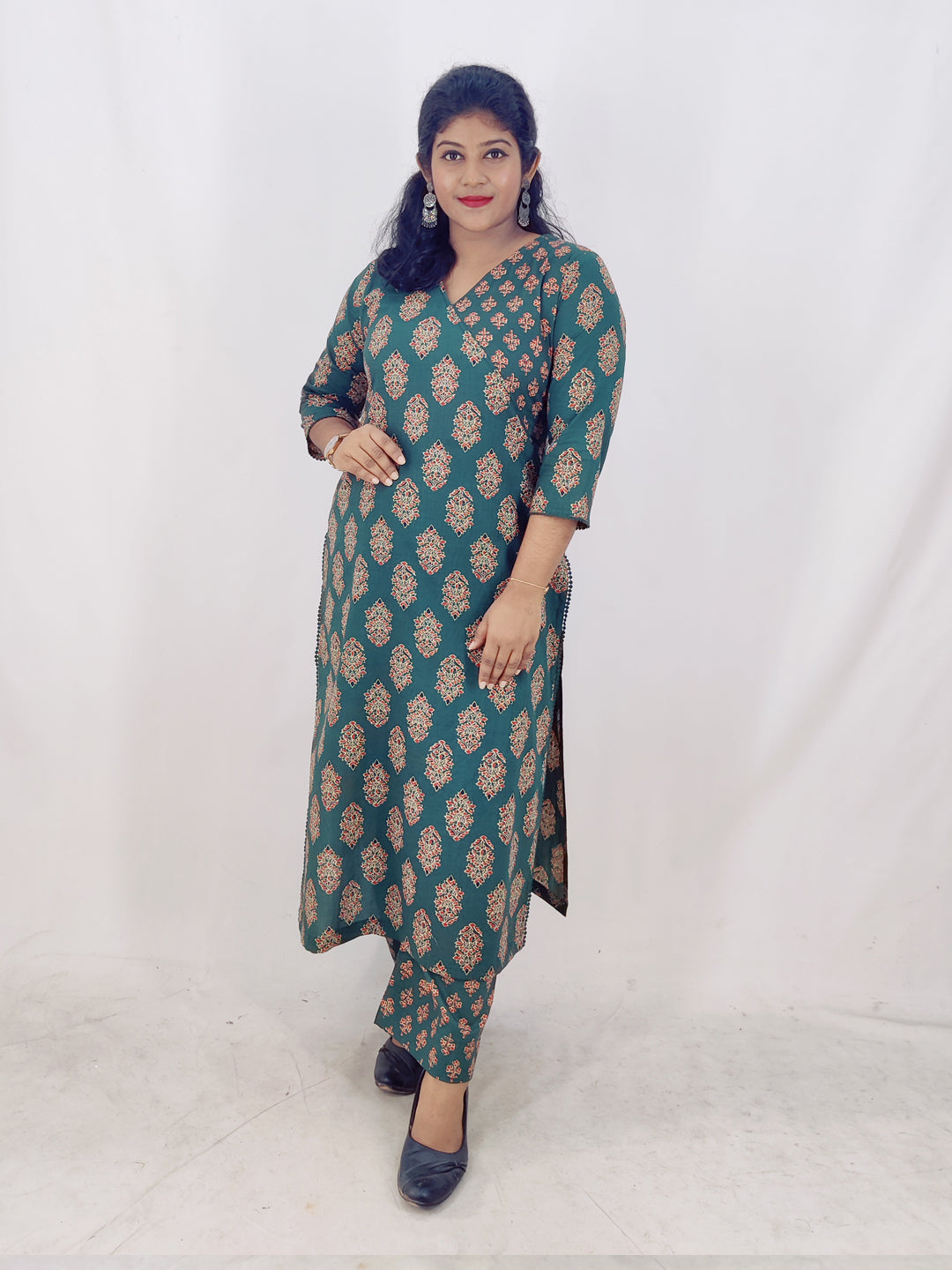 Cotton  Printed Straight Kurta set