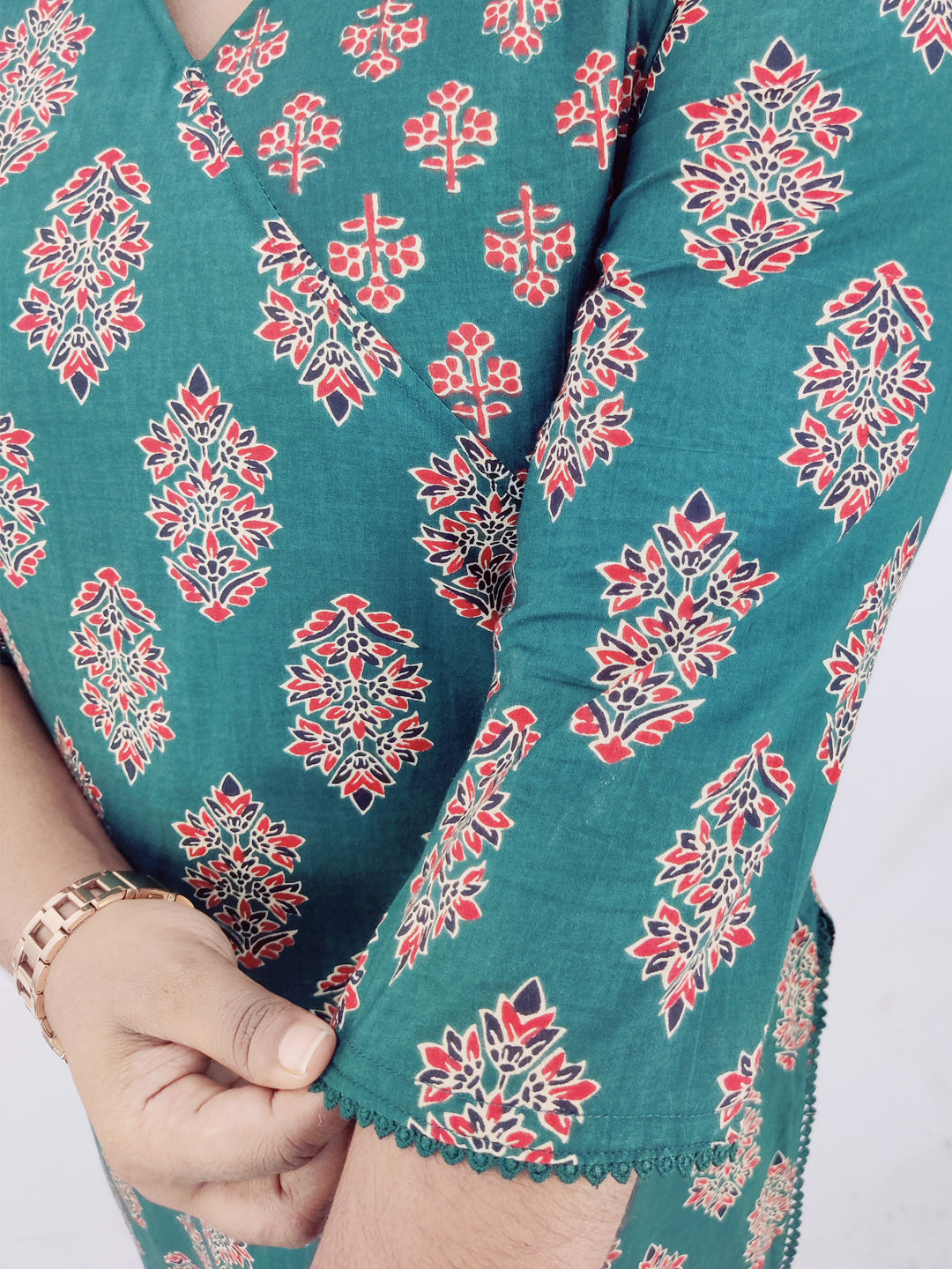 Cotton  Printed Straight Kurta set
