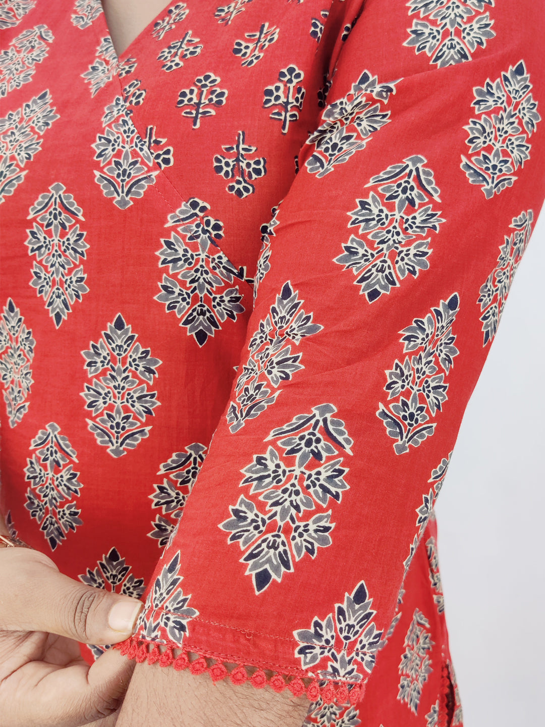 Cotton  Printed Straight Kurta set