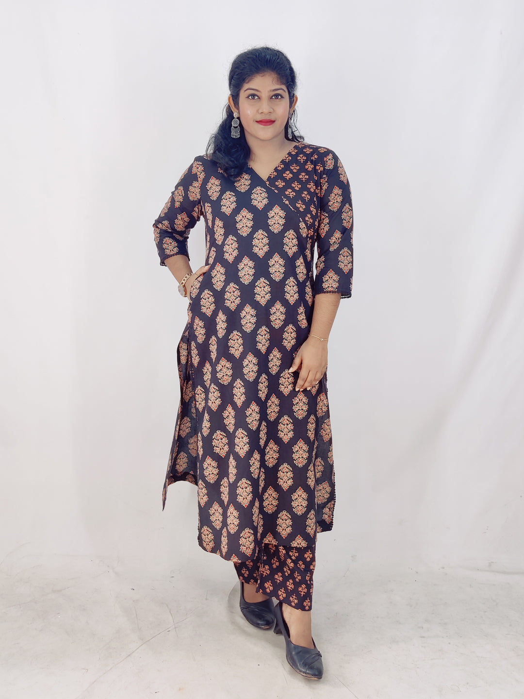 Cotton  Printed Straight Kurta set
