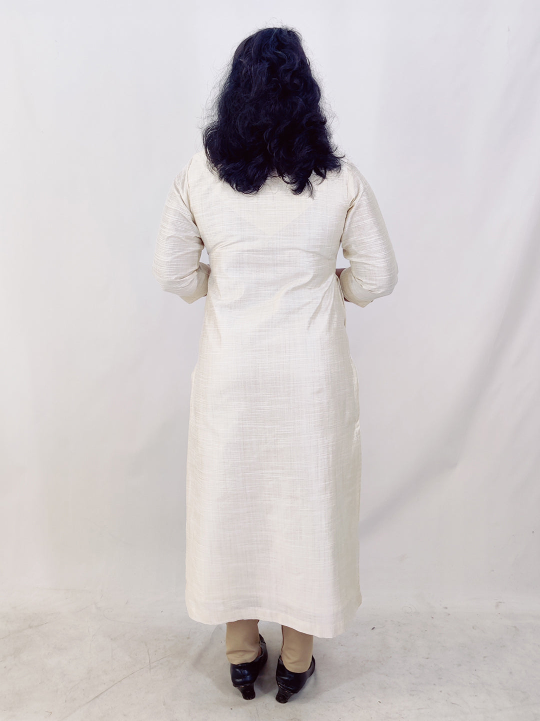 Cotton Silk Solid Slitted kurta