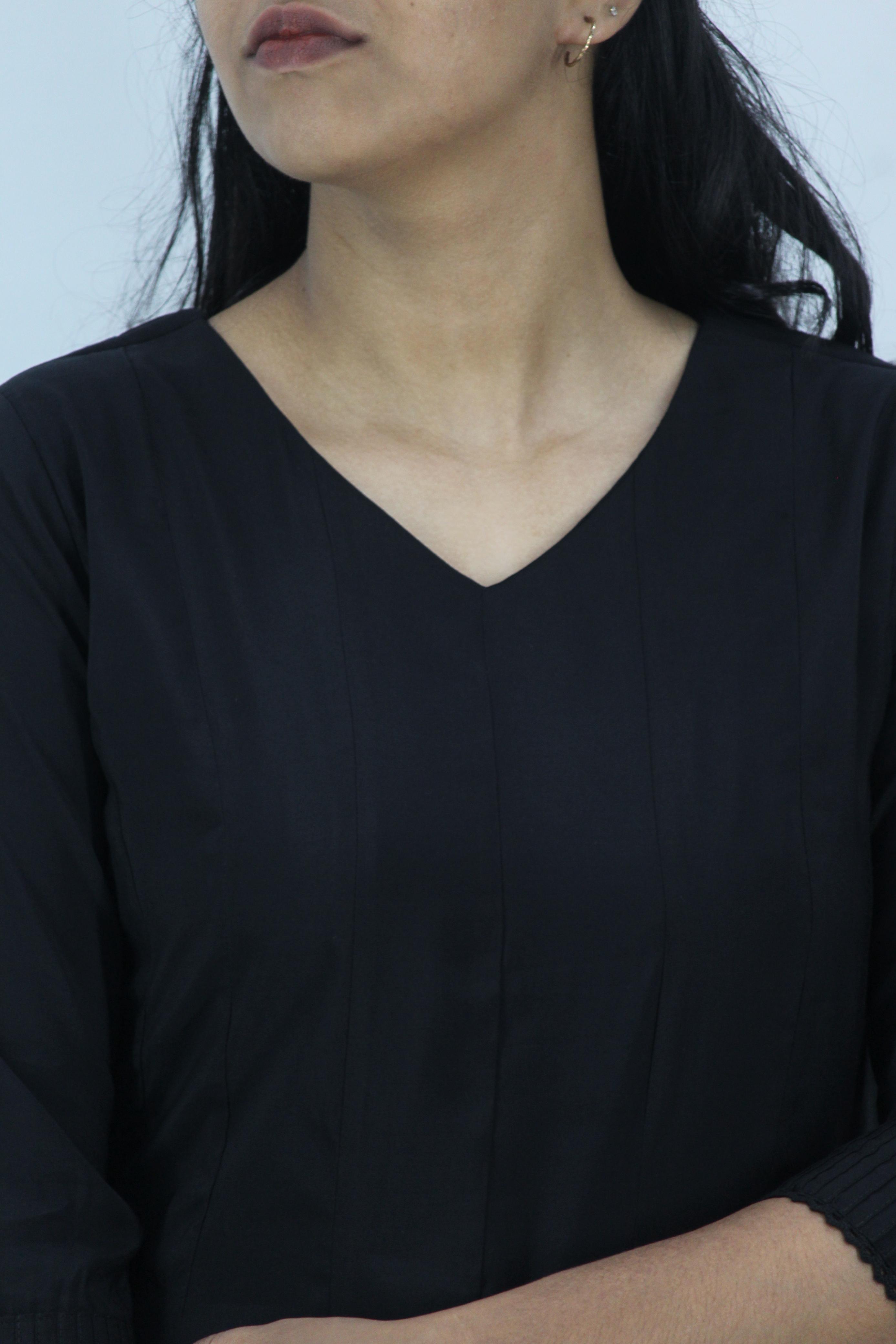 Chanderi Anarkali Solid Kurta
