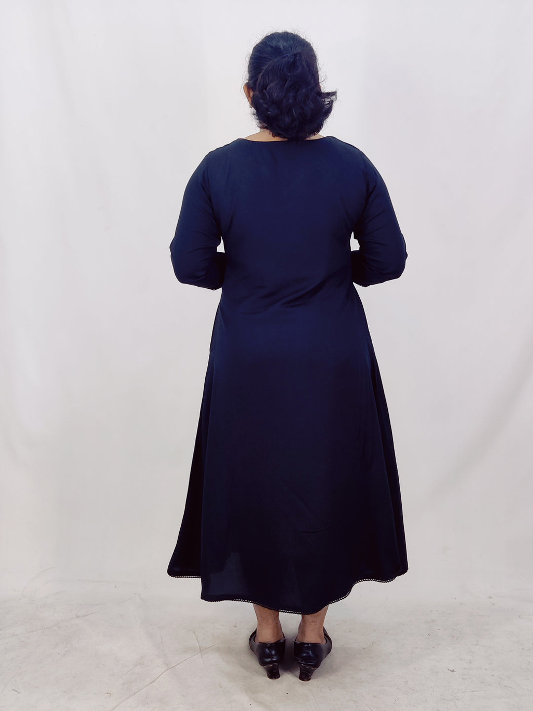 Rayon Solid A-line Kurta