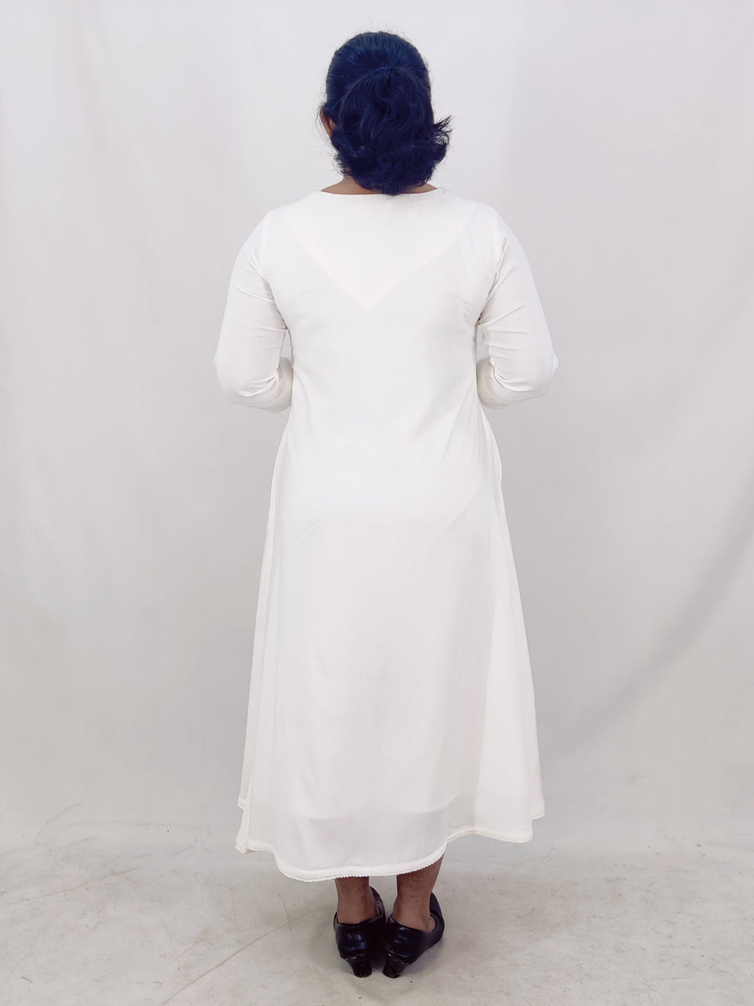 Rayon Solid A-line Kurta