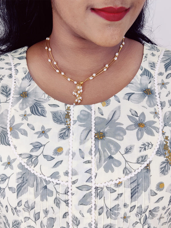 Cotton Printed A-Line Kurta