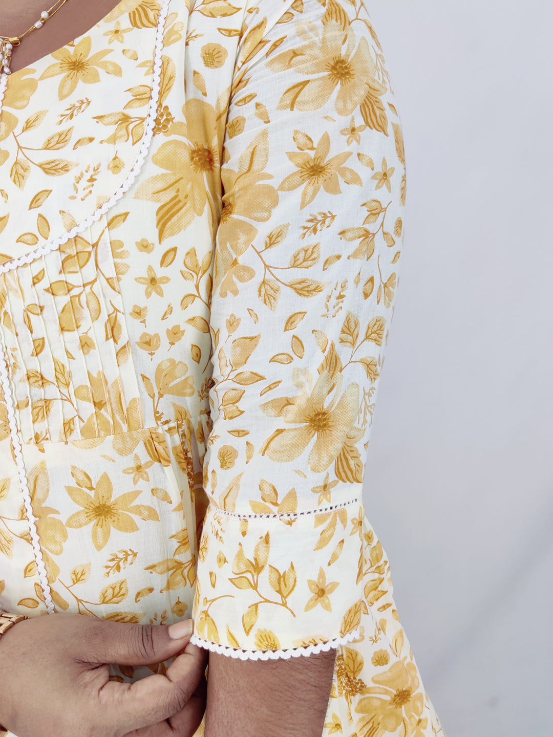 Cotton Printed A-Line Kurta