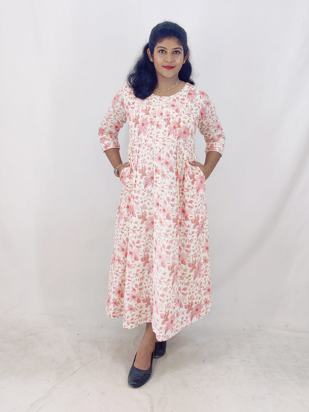 Cotton Printed A-Line Kurta