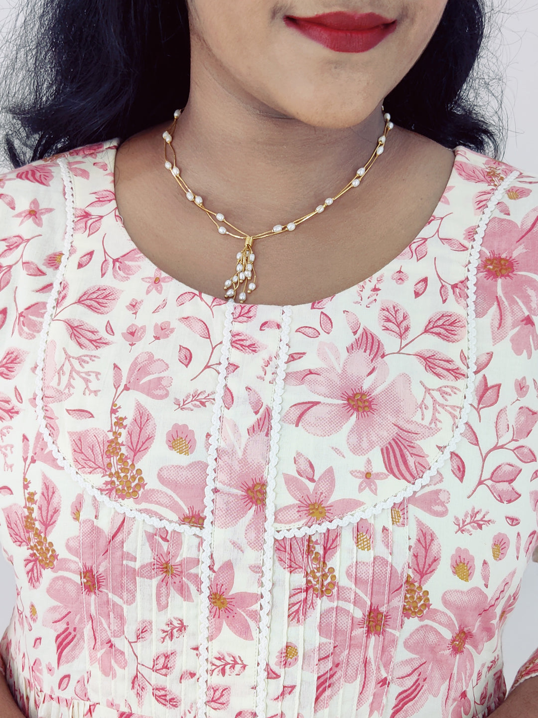 Cotton Printed A-Line Kurta