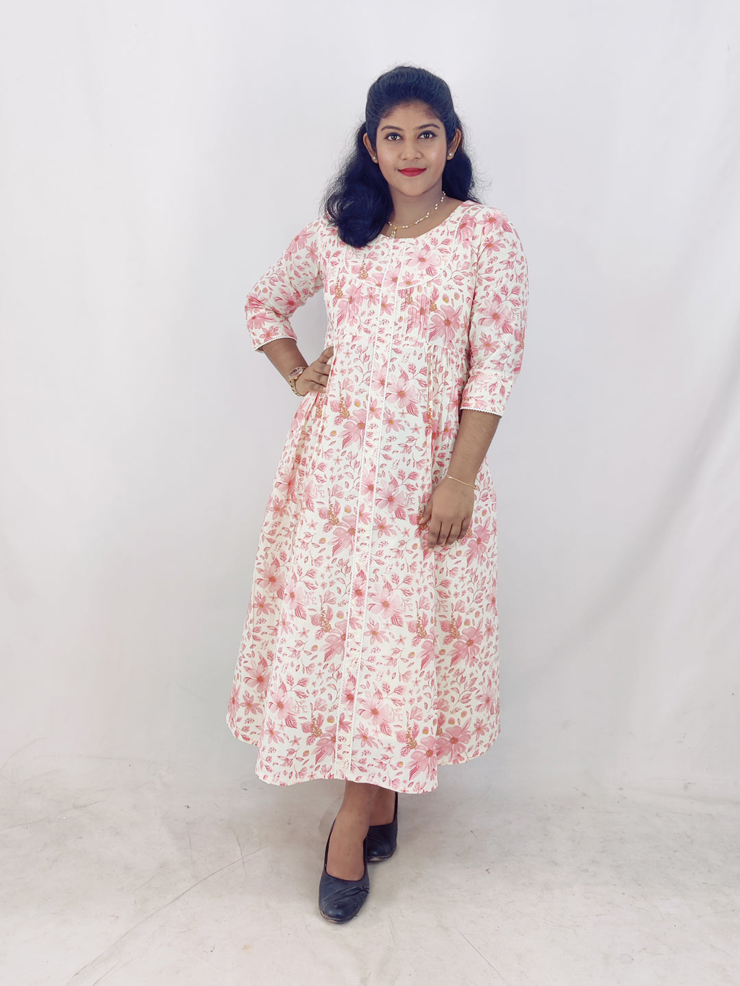 Cotton Printed A-Line Kurta
