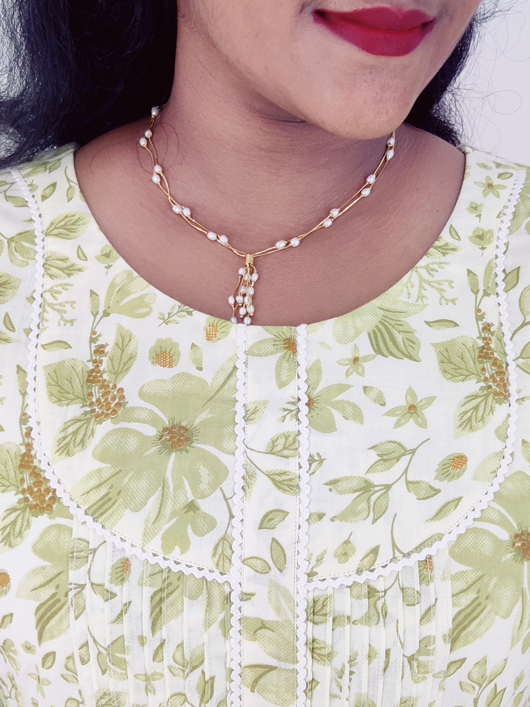 Cotton Printed A-Line Kurta