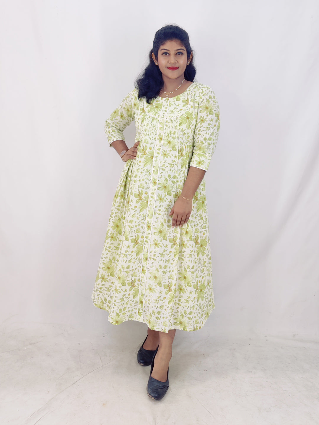 Cotton Printed A-Line Kurta