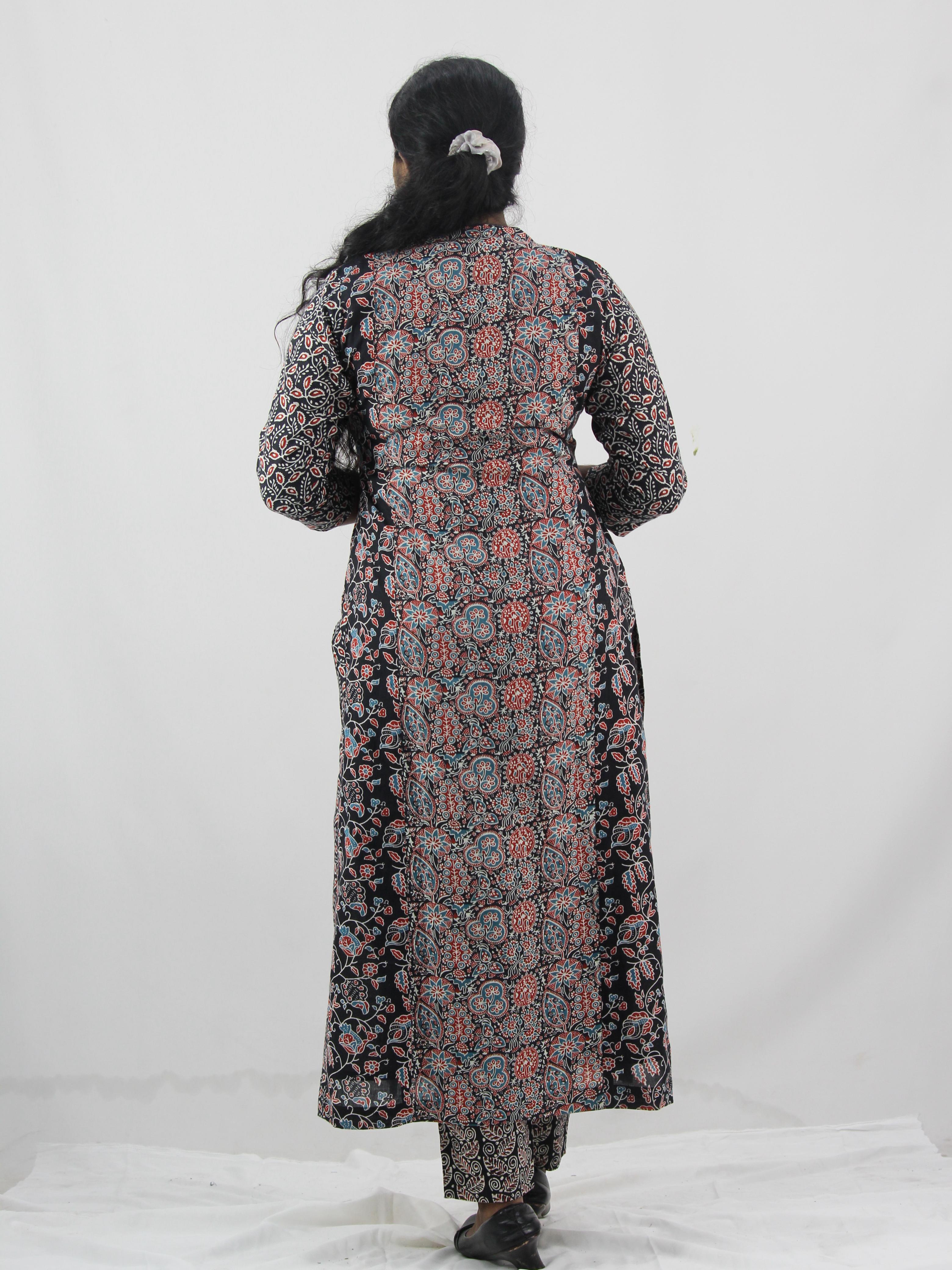 Cotton Printed Slitted Kurta Bottom Set