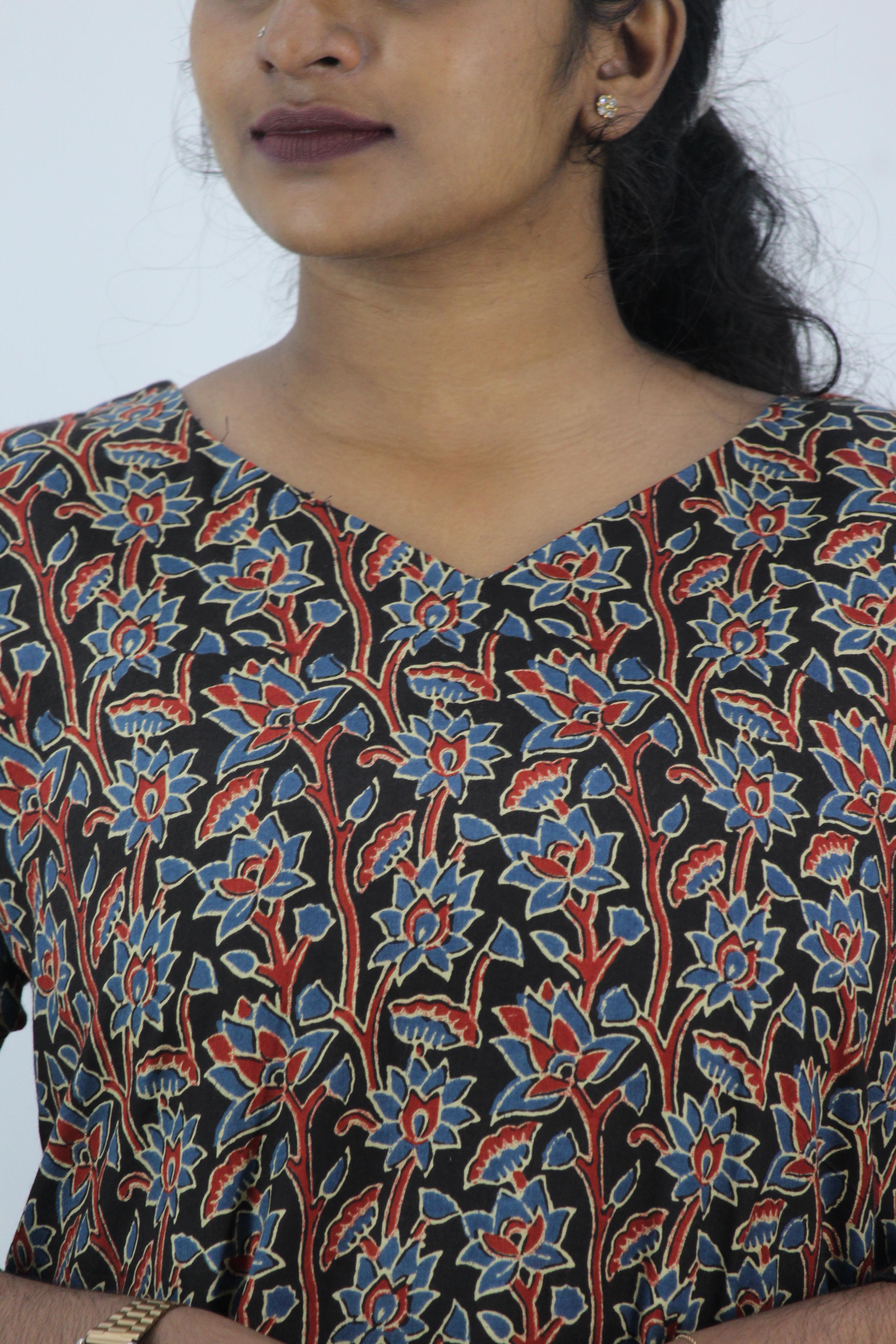Modal Muslin Ajrak Print Straight Kurta