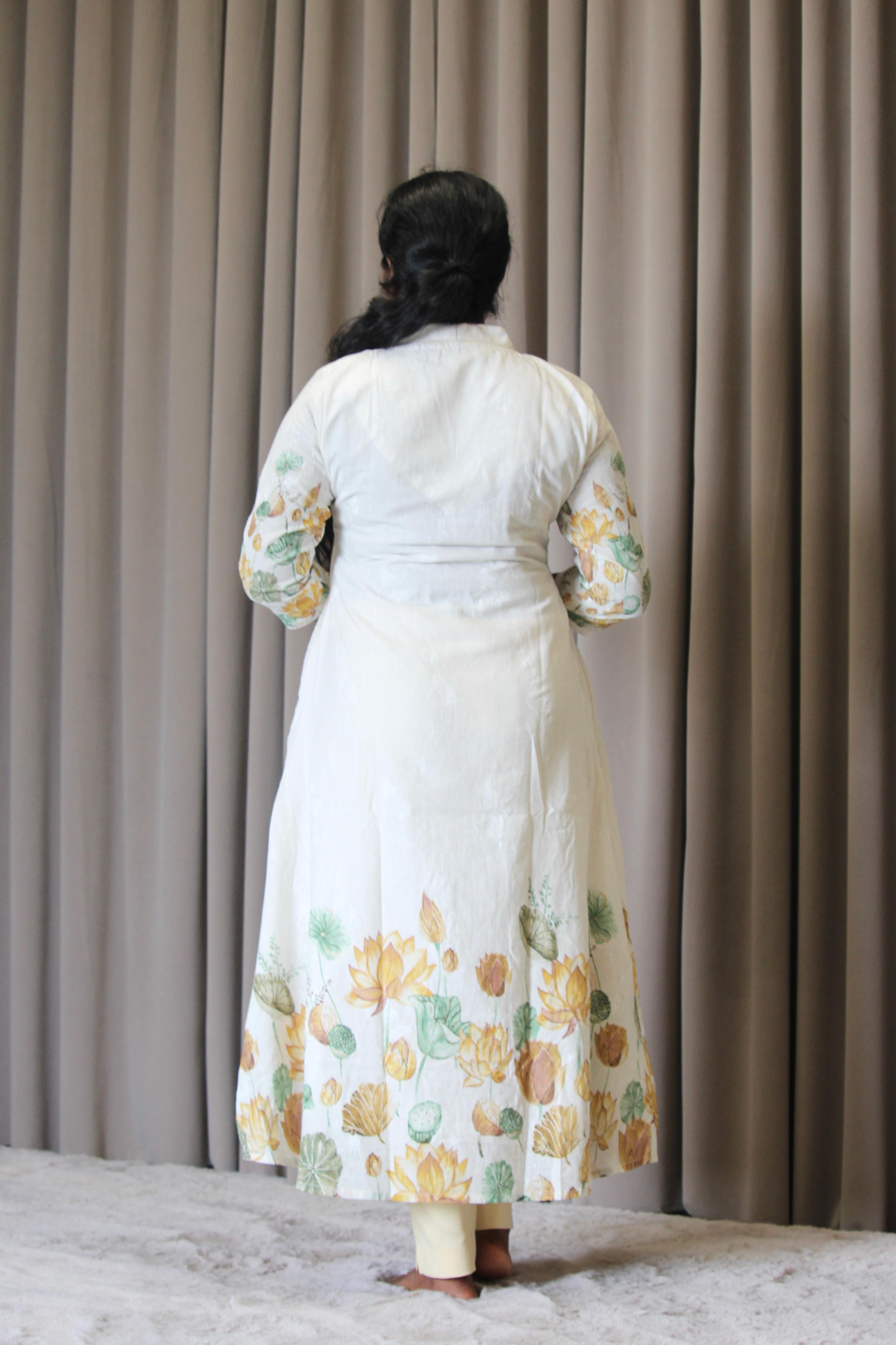 Linen Cotton Aliya Cut A-Line Kurta