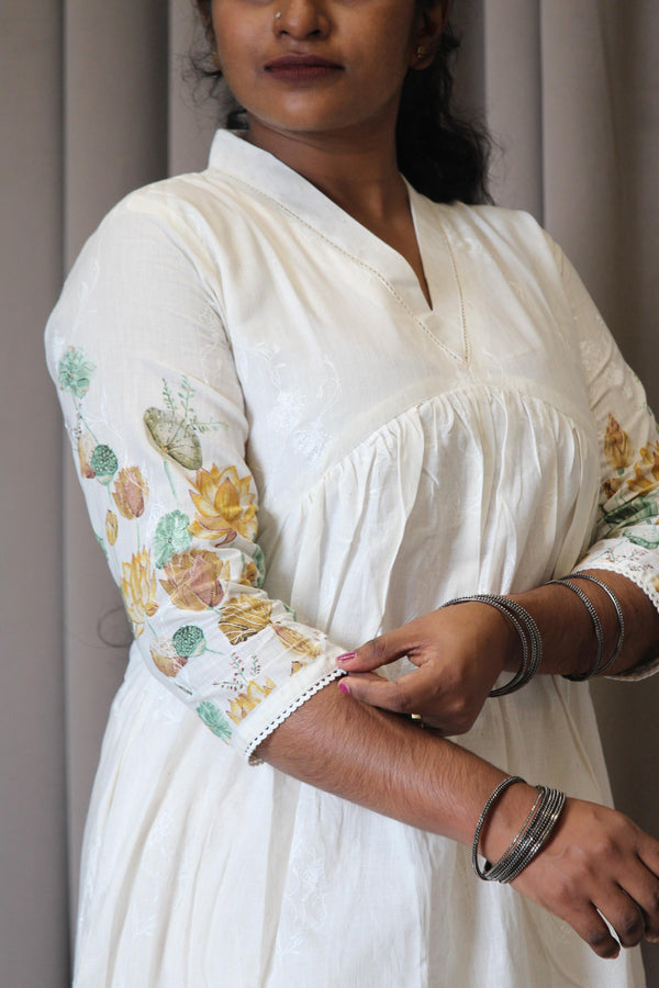 Linen Cotton Aliya Cut A-Line Kurta