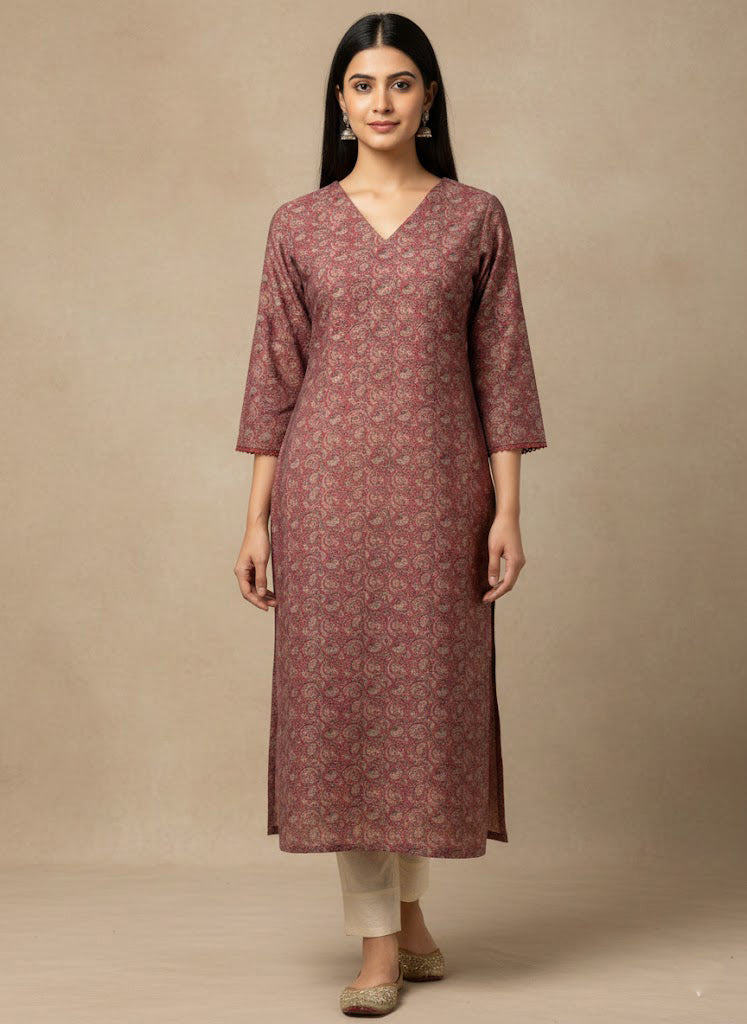 Modal Chanderi Digital Print Kurta
