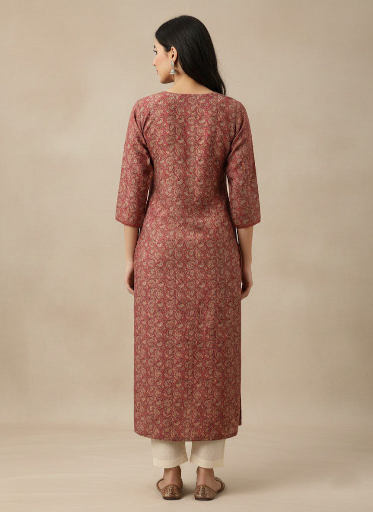 Modal Chanderi Digital Print Kurta
