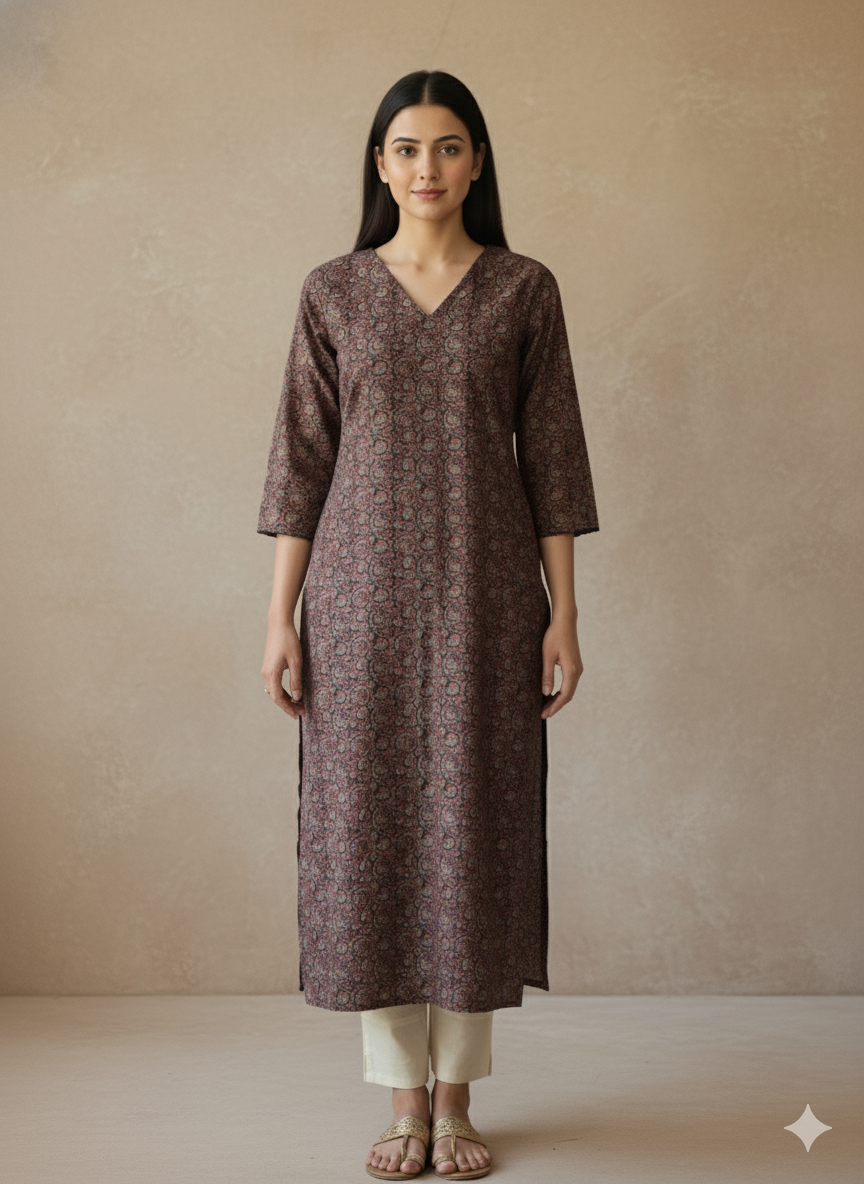 Modal Chanderi Digital Print Kurta