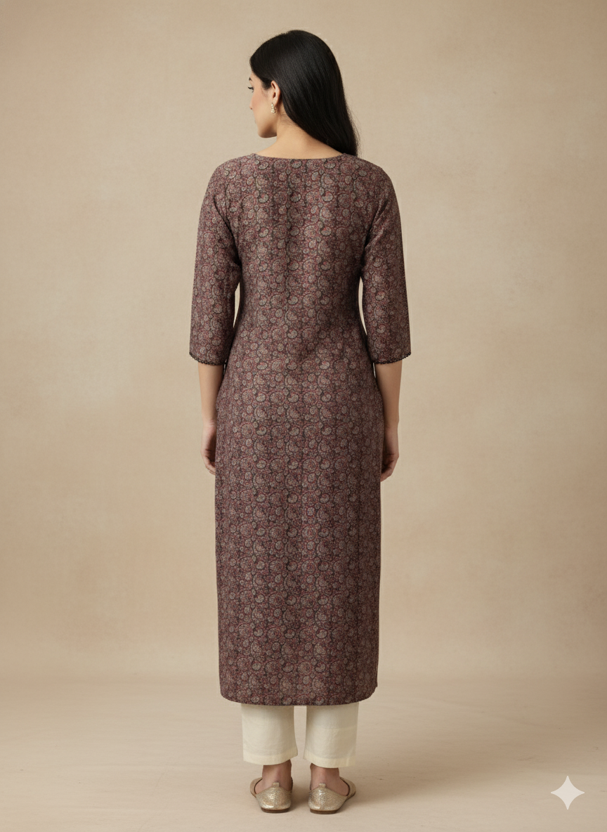 Modal Chanderi Digital Print Kurta