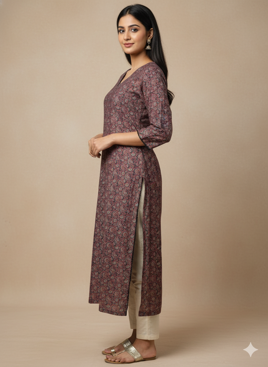 Modal Chanderi Digital Print Kurta