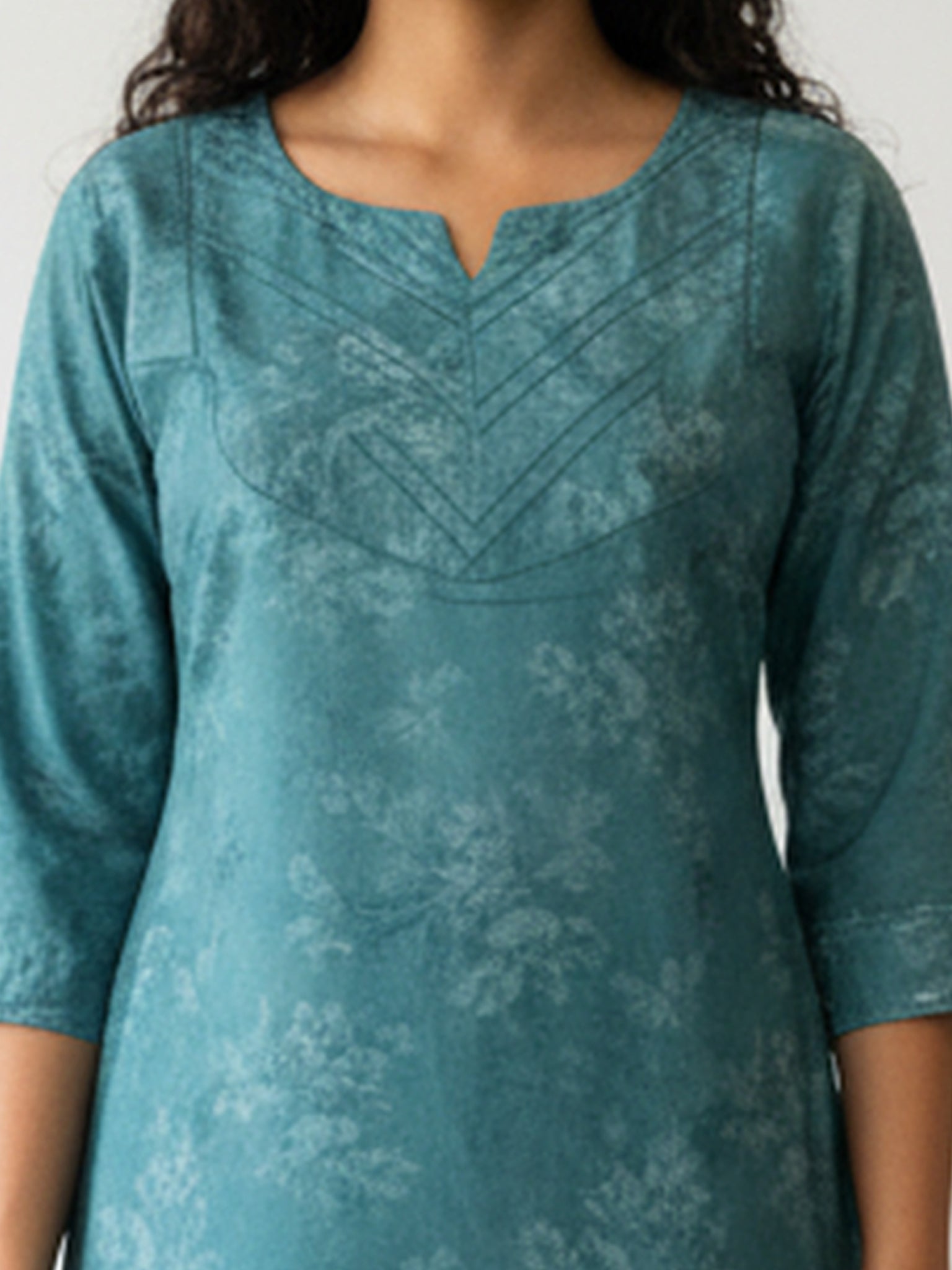 Cotton Cambric Printed Straight Kurta