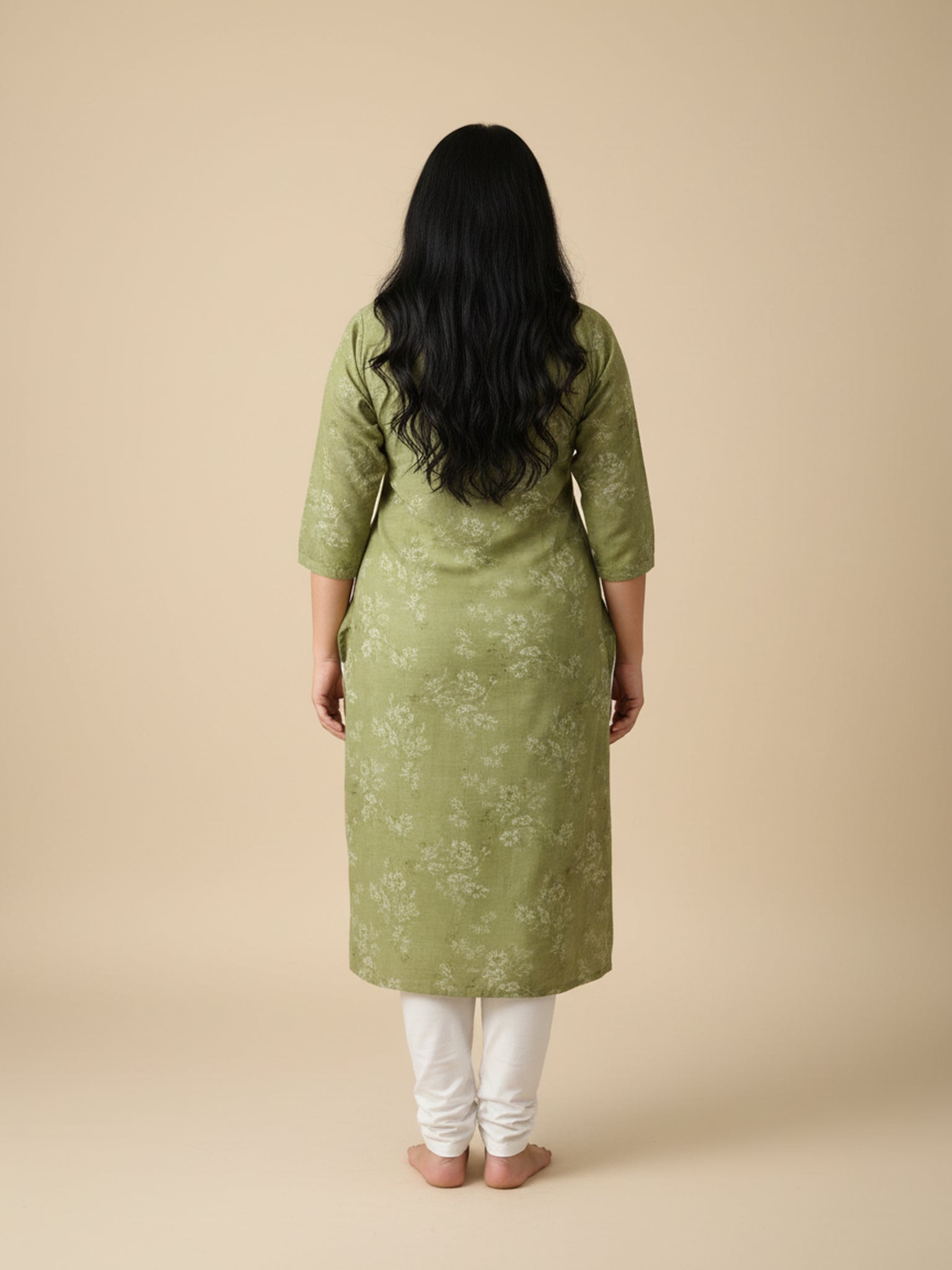 Cotton Cambric Printed Straight Kurta