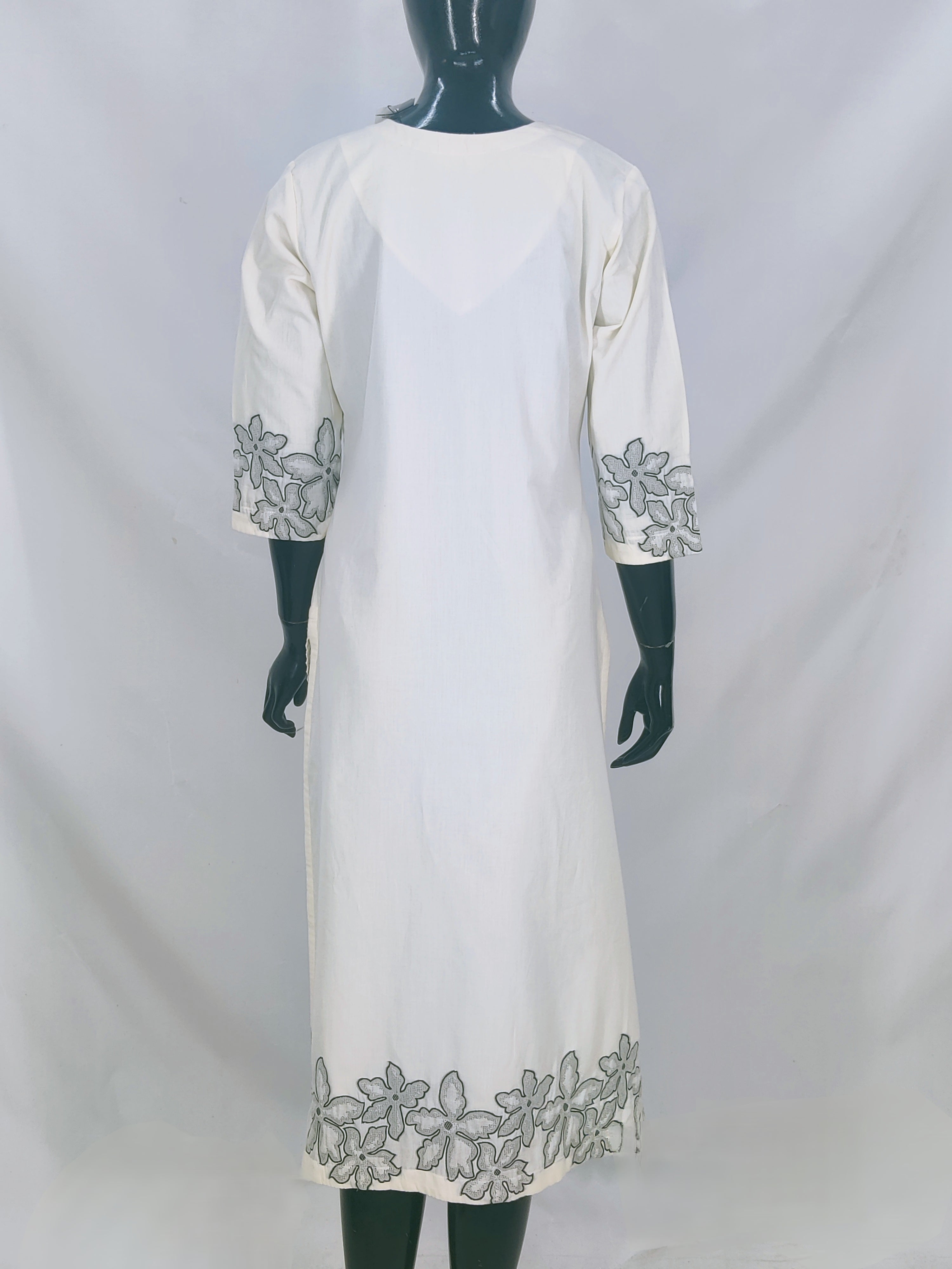 Cotton Jaquard Straight Kurta