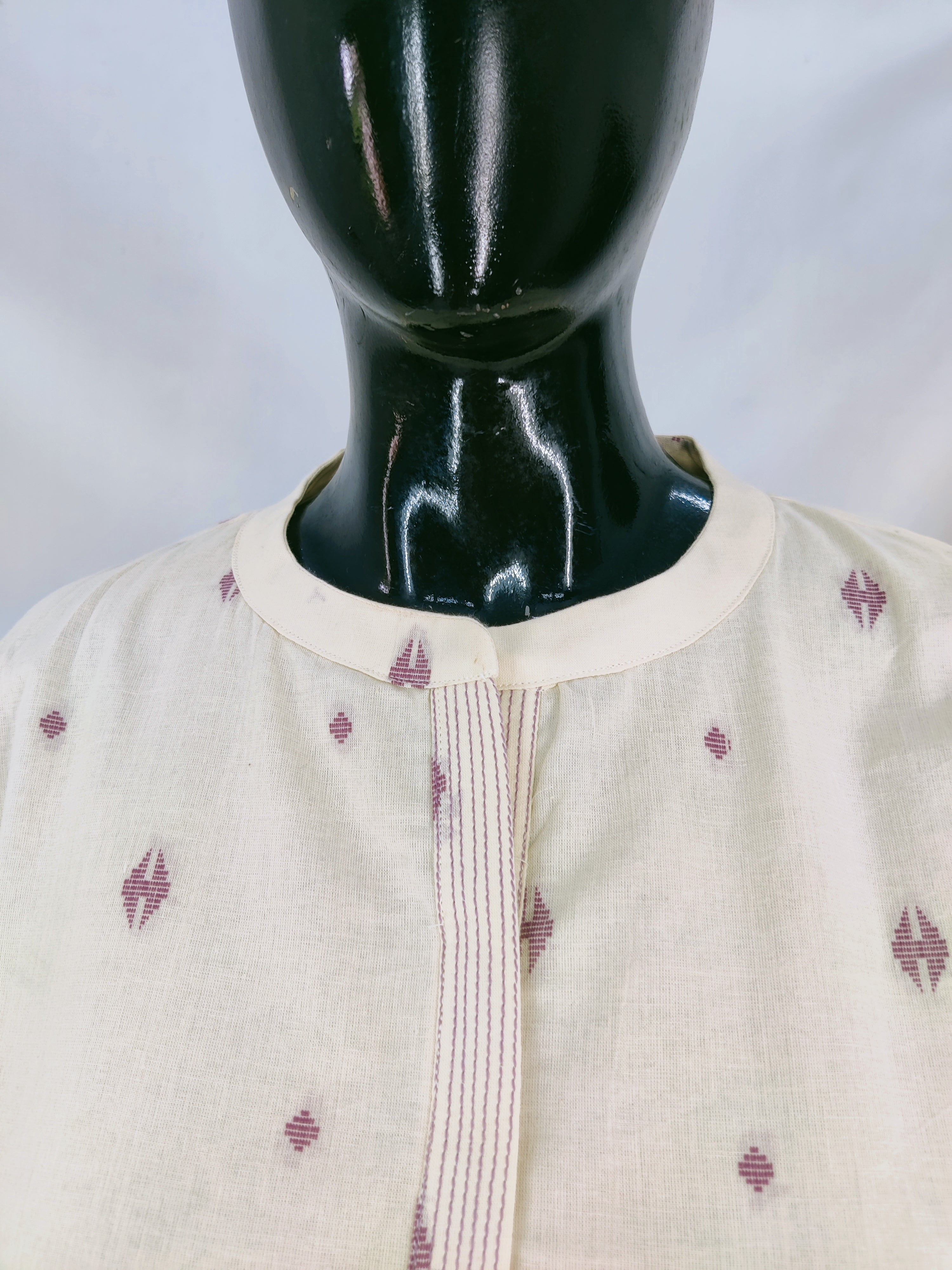 Cotton Self Design Straight Kurta